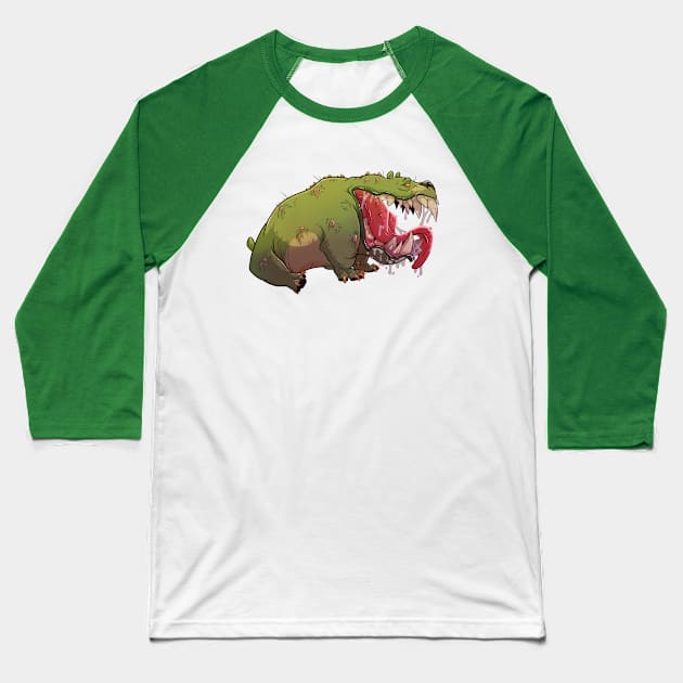 Cryptid Collection: Mutant Hound Baseball T-Shirt by FyreWriter